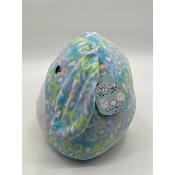 Squishmallows Kelly Toys Elizabella 14 inch Blue Plush Stuffed Toy NEW Rabbit - Picture 9 of 13